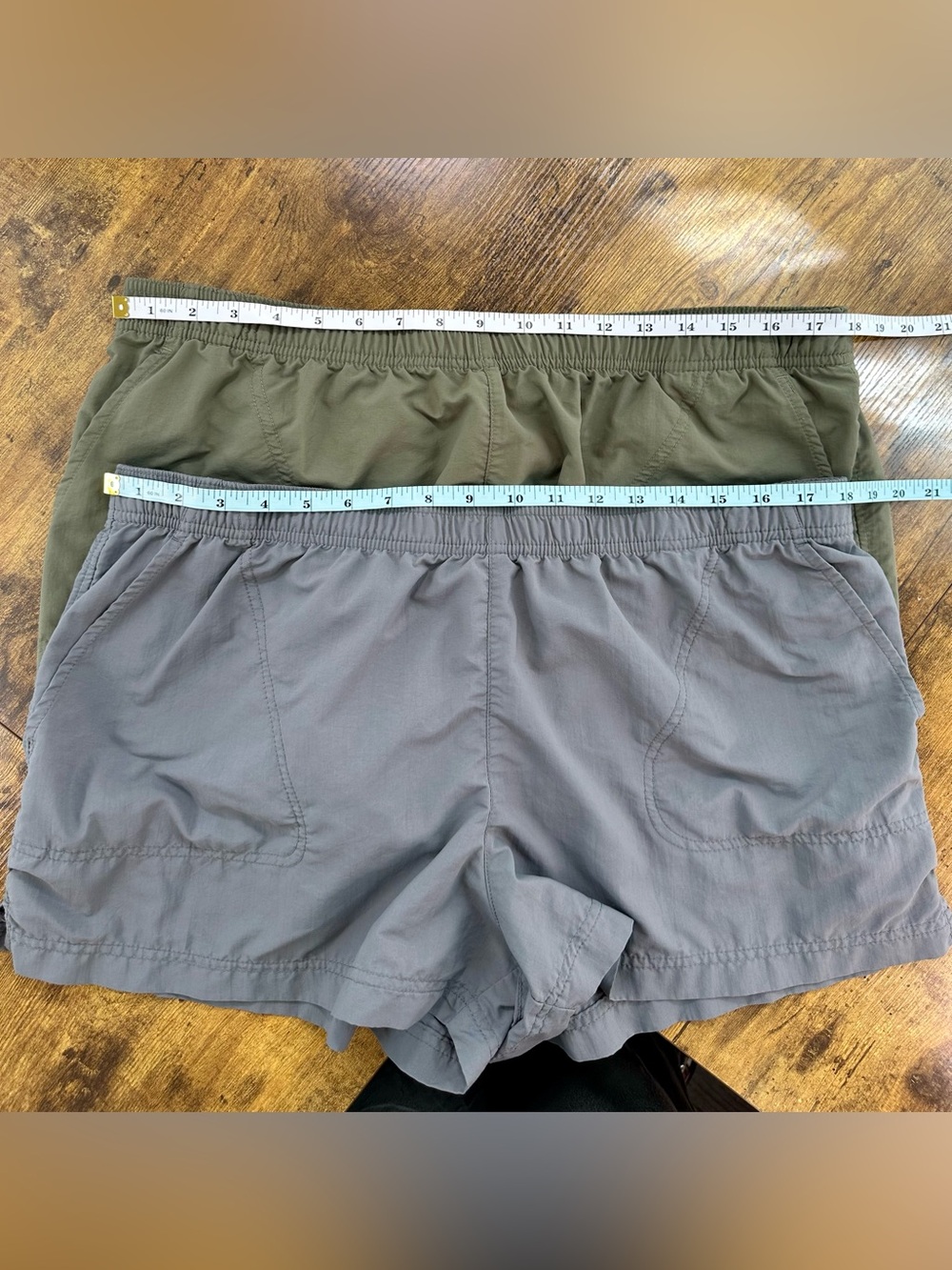2 Pair Columbia Women's Sandy River Shorts 3” Inseam, Stone Green, City Grey, XL - Picture 14 of 16